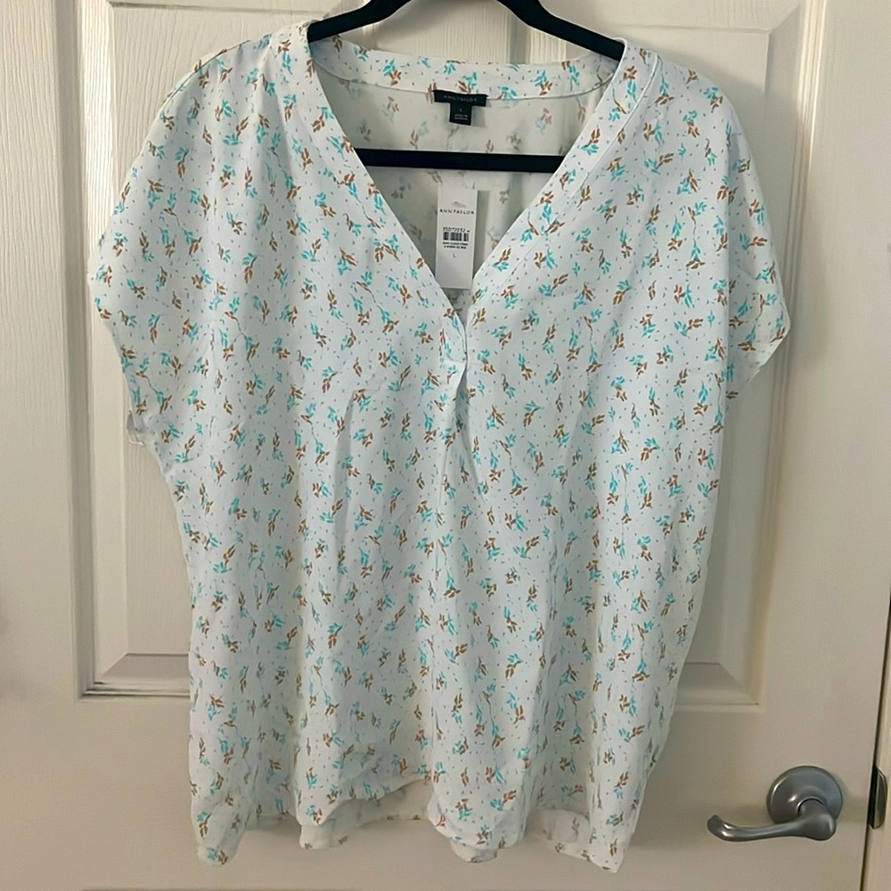 Ann Taylor V Neck Blouse